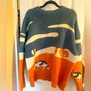 Fun Cow Oversized sweater size L